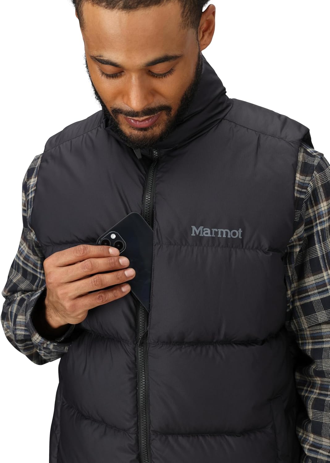 MARMOT Men's Guides Down Puffer Vest, Down Filled, Water Resistant, Black, Large - Image 7