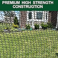 Vista 9 de Golf Net for Hitting Practice, 10Ft to 50Ft Golf Ball Netting with 33Ft Hanging Nylon Rope,Also Use as Baseball, Hockey, Soccer, LAX