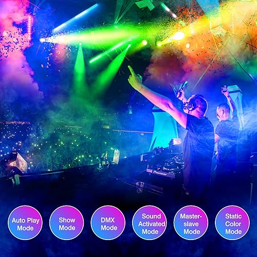 Vista 3 de Barra de luz LED de lavado de escenario - OPPSK 100 W 288 LEDs RGBW DJ barra de luz con función de persecución mapeo de píxeles efectos