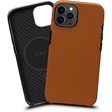 SENA iPhone 14 Case MagSafe Varano Case for iPhone 14, Premium Full-Grain Leather, Apple MagSafe Compatible, Fits 6.1" iPhone 14 with Drop Protection Reinforced Corners, Tan SFD51706US-50