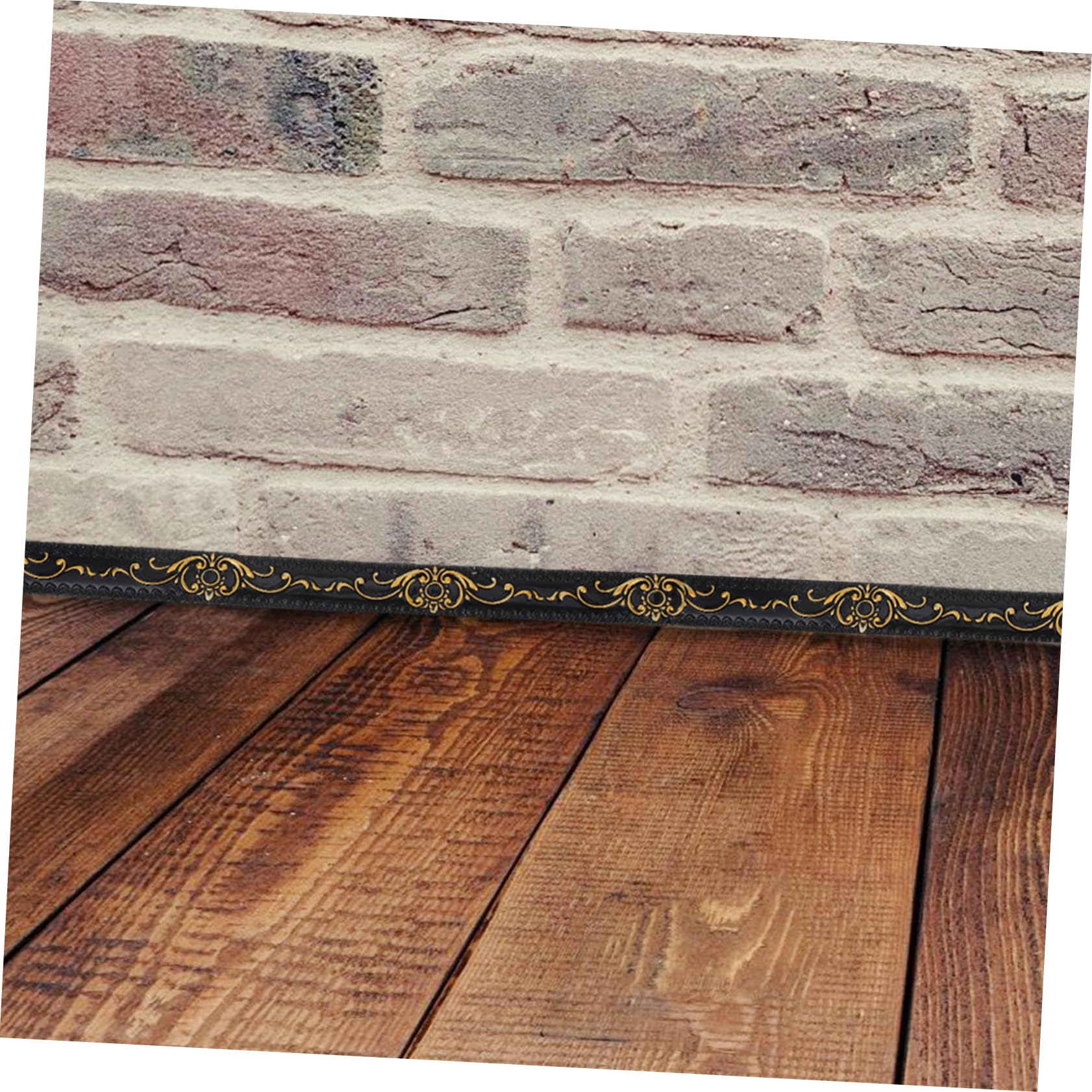 Moldura de Pared Autoadhesiva de Pvc Negro para Borde