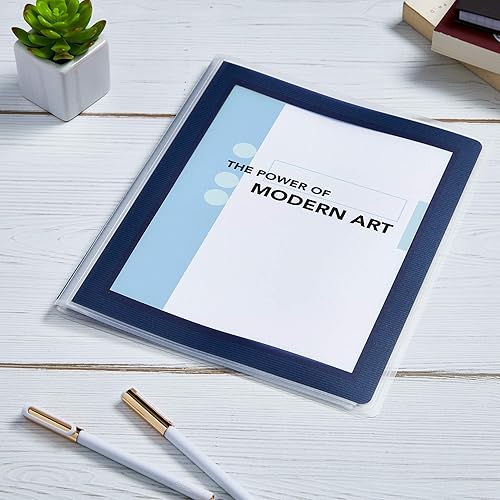 Miniatura 10 de AVERY Libro de presentación clásico, ventana frontal transparente para página de título, 12 páginas antiadherentes, 1 libro blanco (47671) (paquete