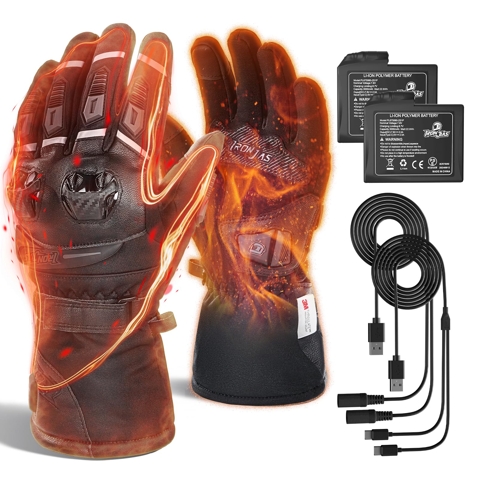 IRON JIA'S Heated Motorcycle Gloves
