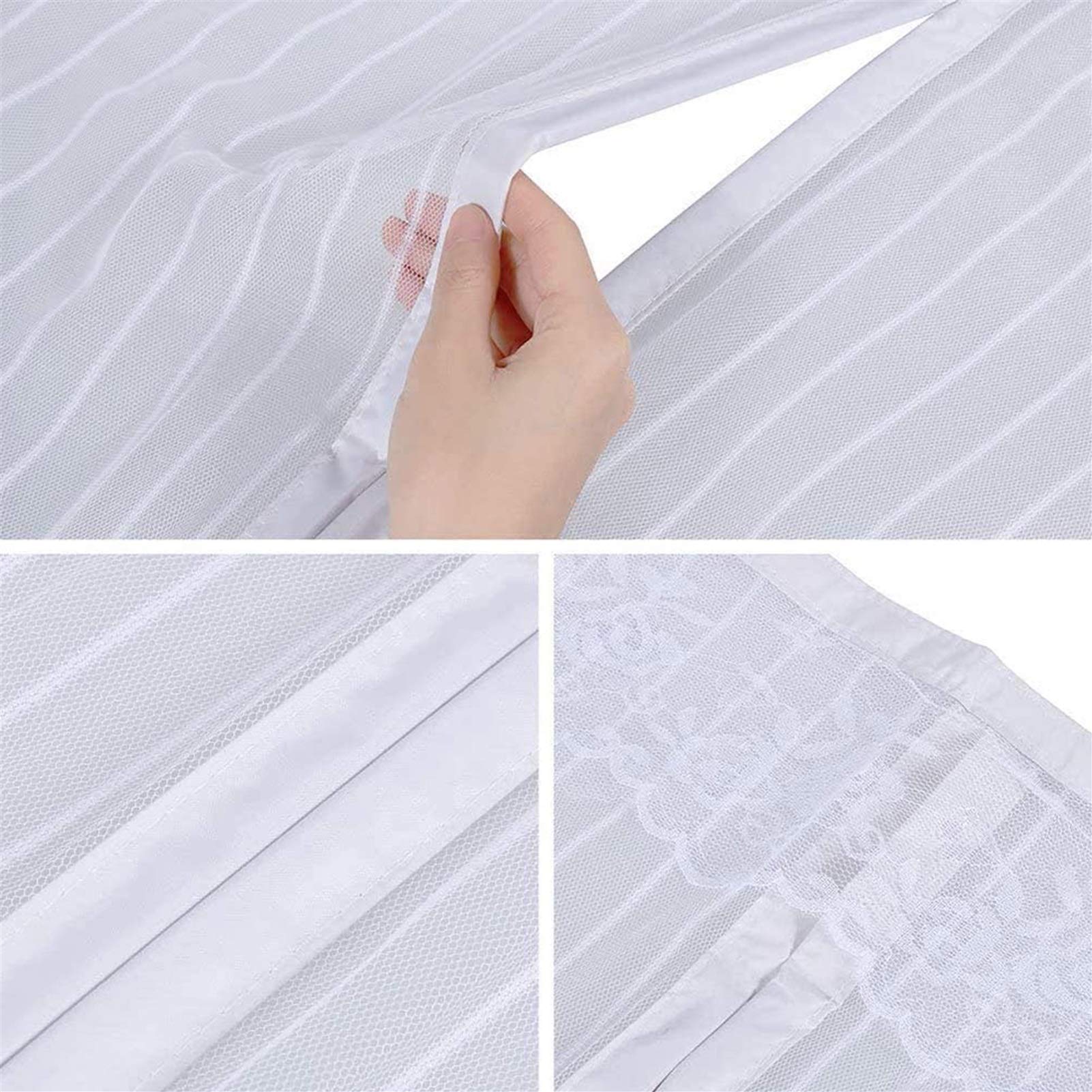 Magnetyczna zasłona przeciw owadom, 90 x 225 cm, ochrona przed owadami, zasłona bez użycia rąk, automatyczna do drzwi do piwnicy, drzwi balkonowych i tarasowych, kolor brązowy, A