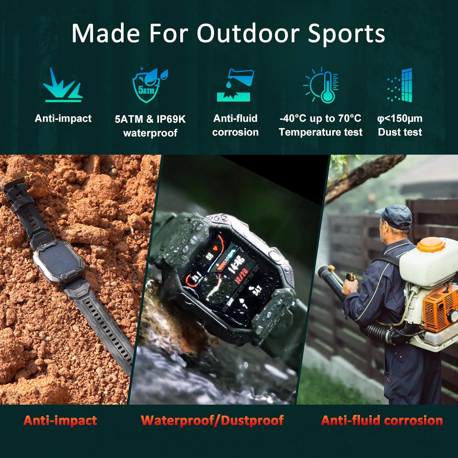 KOSPET Tank Smartwatch Uomo Militare, Orologio Smartwatch Uomo da 1,72 con 5ATM Impermeabile e IP69k, Smart Watch con 24 Modalità Sportive con Contapassi Pressione/SpO2/Notifiche KOSPET Tank Smartwatch Uomo Militare, Orologio Smartwatch Uomo da 1,72 con 5ATM Impermeabile e IP69k, Smart Watch con 24 Modalità Sportive con Contapassi Pressione/SpO2/Notifiche