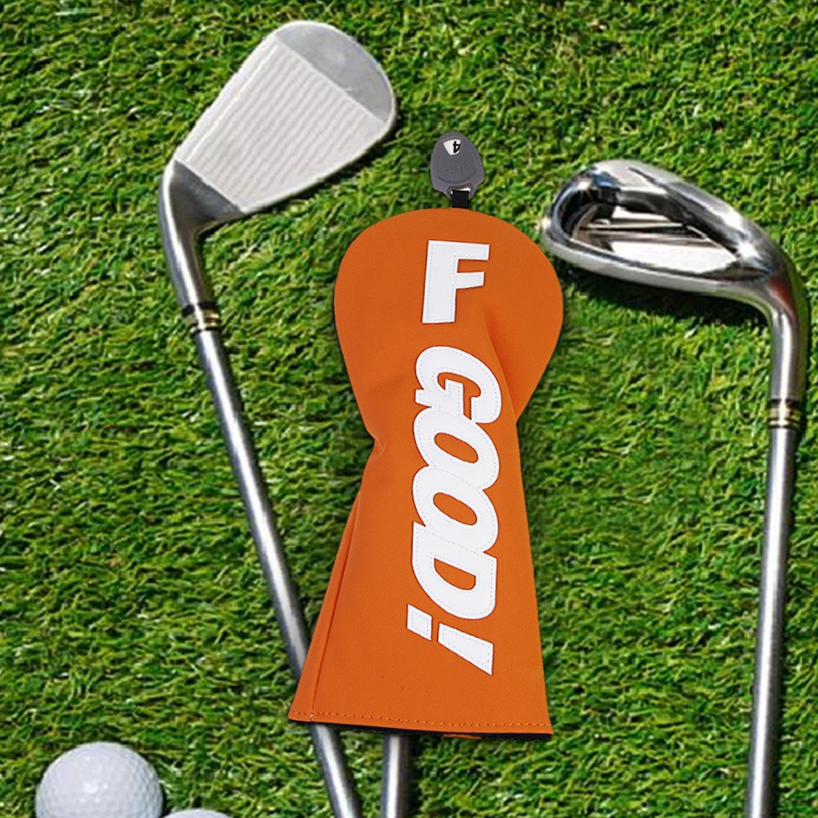 Fundas para cabeza de palo de golf, de piel sintética, impermeable, protector de putter, equipo deportivo portátil para uso en exteriores