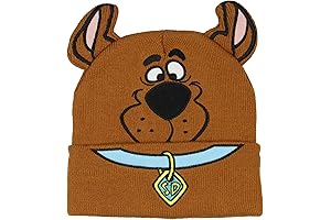Scooby Doo Embroidered Face and Collar Design Beanie
