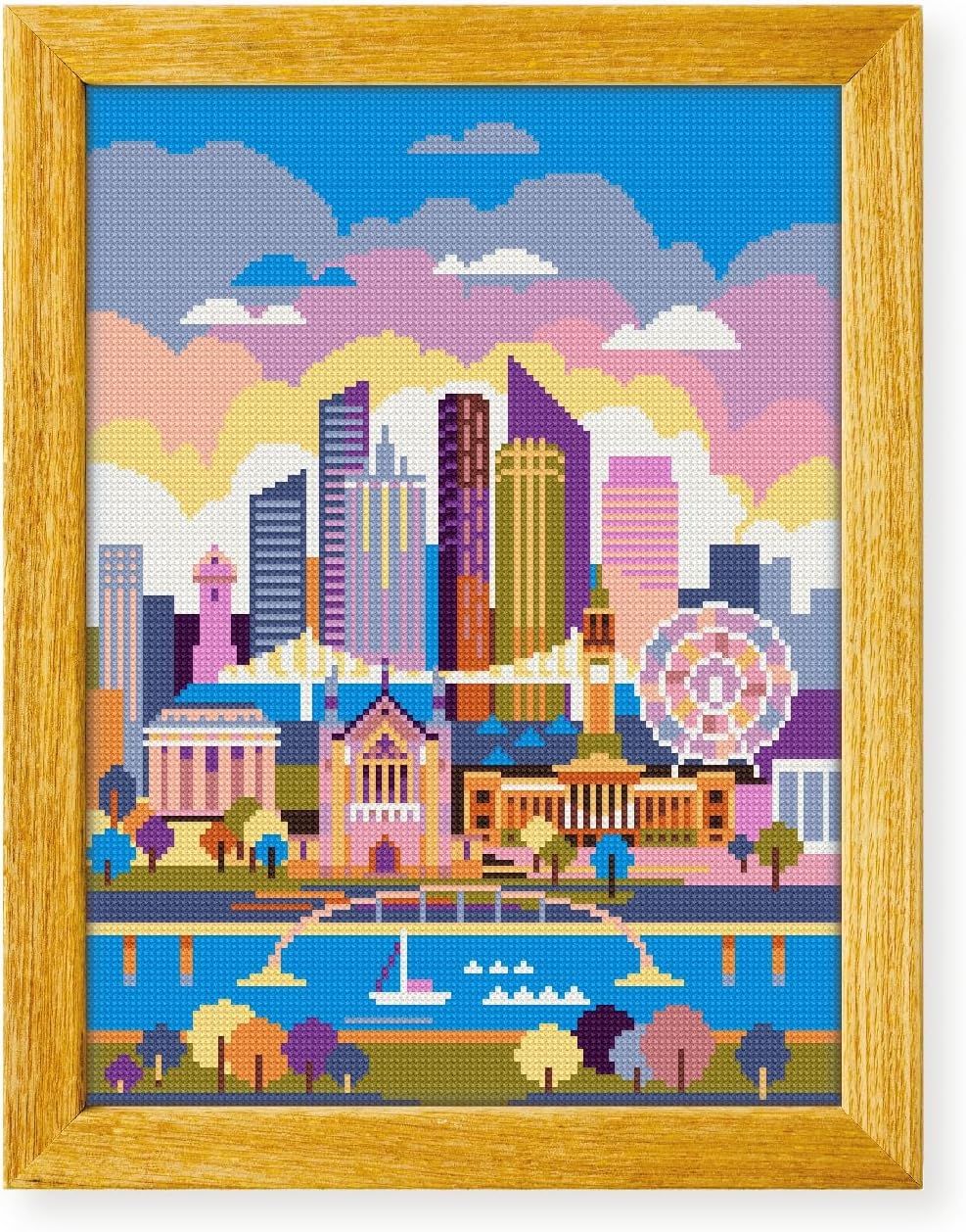 Awesome Pattern Studio Brisbane DS836, Diamond Painting Kit, Diamond Art Kits for Adults, Full Drill 5D Diamond Dots Kits. All Items Included.