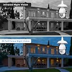 Light Bulb Security Cameras Wireless Outdoor 5g/2.4ghz WiFi, 2K HD Camera Surveillance Exterieur with Color Night Vision,Two Way Talk,Human Motion Sensor,Security Camera Outdoor Easy to Install (2Pcs)