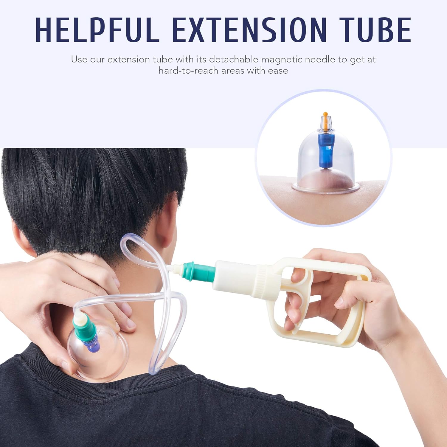 VONOYA 32pc Cupping Therapy Set, Pump and B2-B7 Suction Cups, Chinese Massage Tool Kit for TCM Acupoint Therapy Lymphatic Drainage Neck and Back Pain Relief Cellulite Removal Magnetic Therapy and More: Health & Personal Care