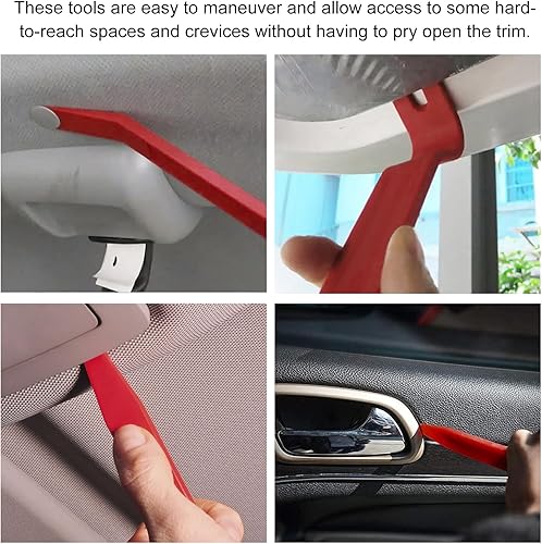Miniatura 6 de Kit de herramientas de extracción de molduras automáticas de 5 piezas, juego de herramientas de extracción de clips de plástico para puertas