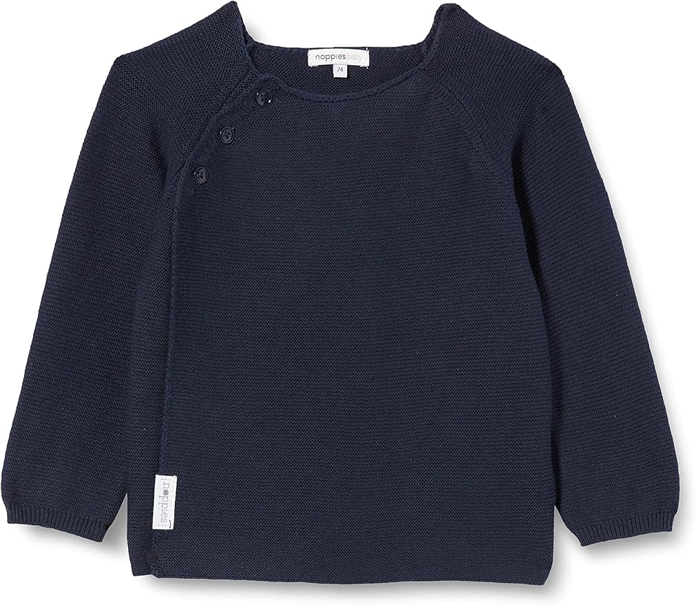 Noppies Baby Cardigan Unisex Pino A Righe Manica Lunga - Cotone Biologico Morbido - Grigio Menta (Taglia 62 Cm) - 2