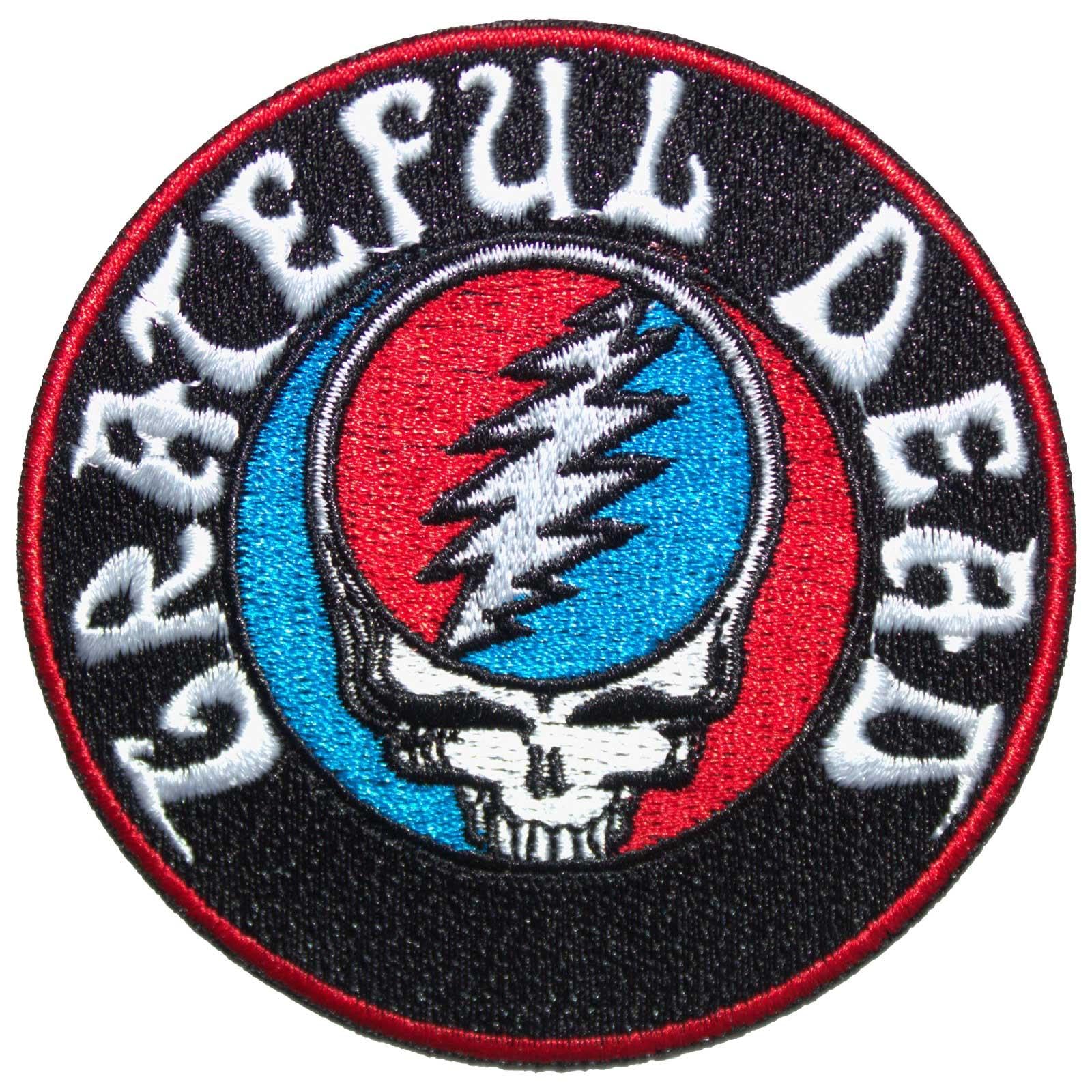 Amazon.co.jp: Grateful Dead Steal Your Face Logo V2 ウーブンロゴ 