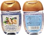 Bath & Body Works Pocketbac Scented Hand Sanitizer Gel 1 Fl Oz, 4-Pack (Pink Peach Blossom, Pink Kiwi Berry, Fresh Cut Lilacs, Wildberry French Toast)