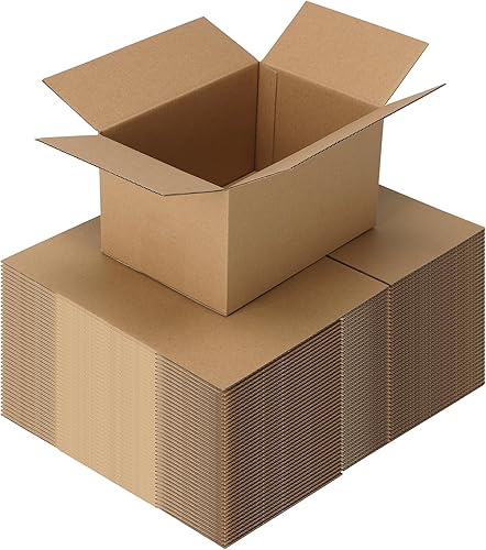 Miniatura 13 de CRUGLA Paquete de 40 cajas de envío de 8 x 6 x 4, cajas de cartón para pequeñas empresas, caja de correo corrugada a granel para embalaje
