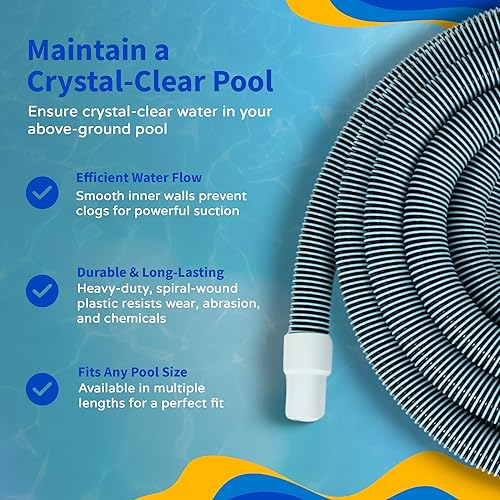 Miniatura 6 de Haviland NA101 - Manguera de piscina Forger Loop, 18 pies x 1-14 pulgadas, azulblanco