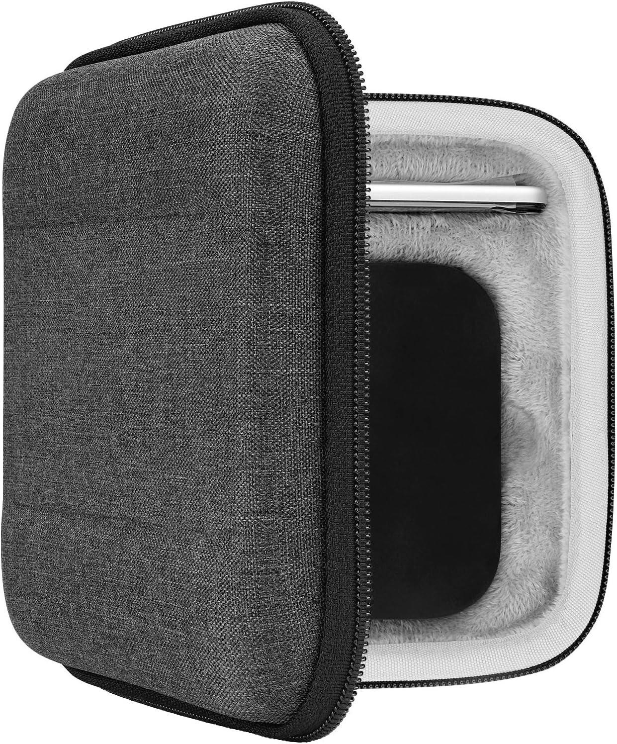 Geekria Storage Case Compatible with TV 5th/4th Generation (32GB / 64GB) MQD22LL/A, Replacement Hard Shell Travel Carrying Bag with Room for Remote Controllers and Accessories (Dark Grey)