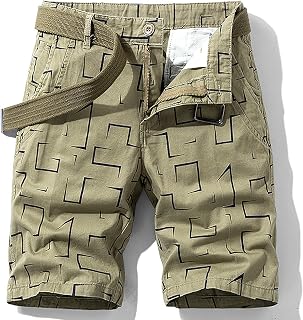 Youthful flying Mens Cargo Shorts Lightweight Walking Hiking Shorts with Multi Pockets Quick Dry(Size:36W,Color:Khaki)