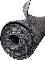 Vista 1 de Polymat Alfombra de tela de fieltro gris carbón de 3 pies x 48 pulgadas de ancho, rollo de 1 yarda, extremadamente duradera; soporta un uso
