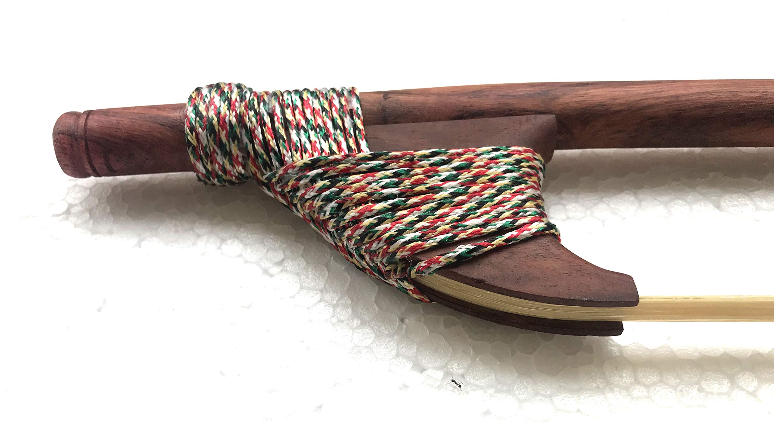 Horse Hair Bow for Sarangi Israj Dilruba Taus 26 Inch Mongolian natural White - Image 6