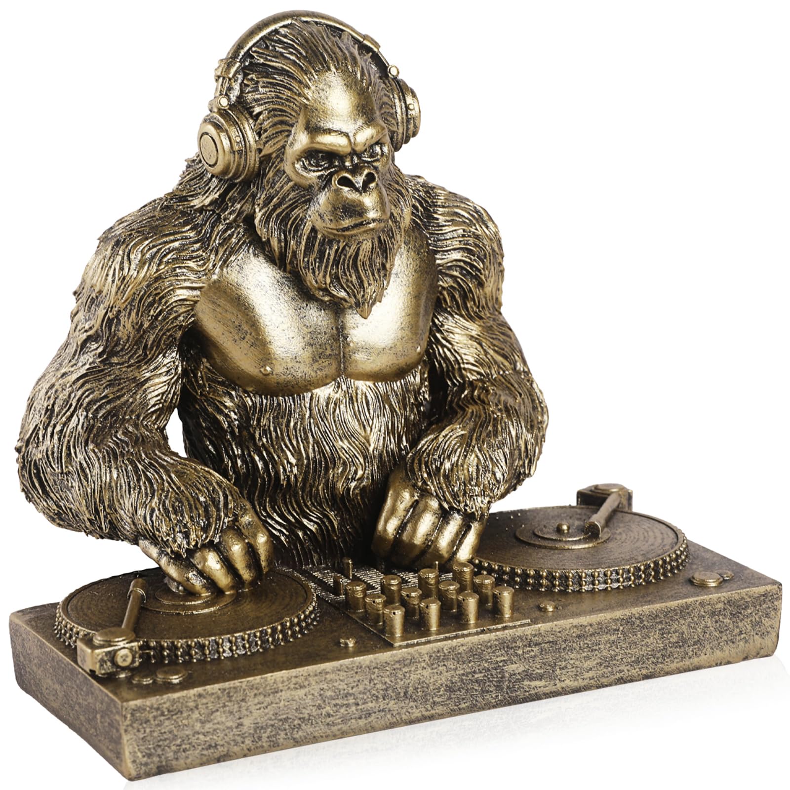 Bigfoot Statue DJ Sasquatch Whimsical Home Decor