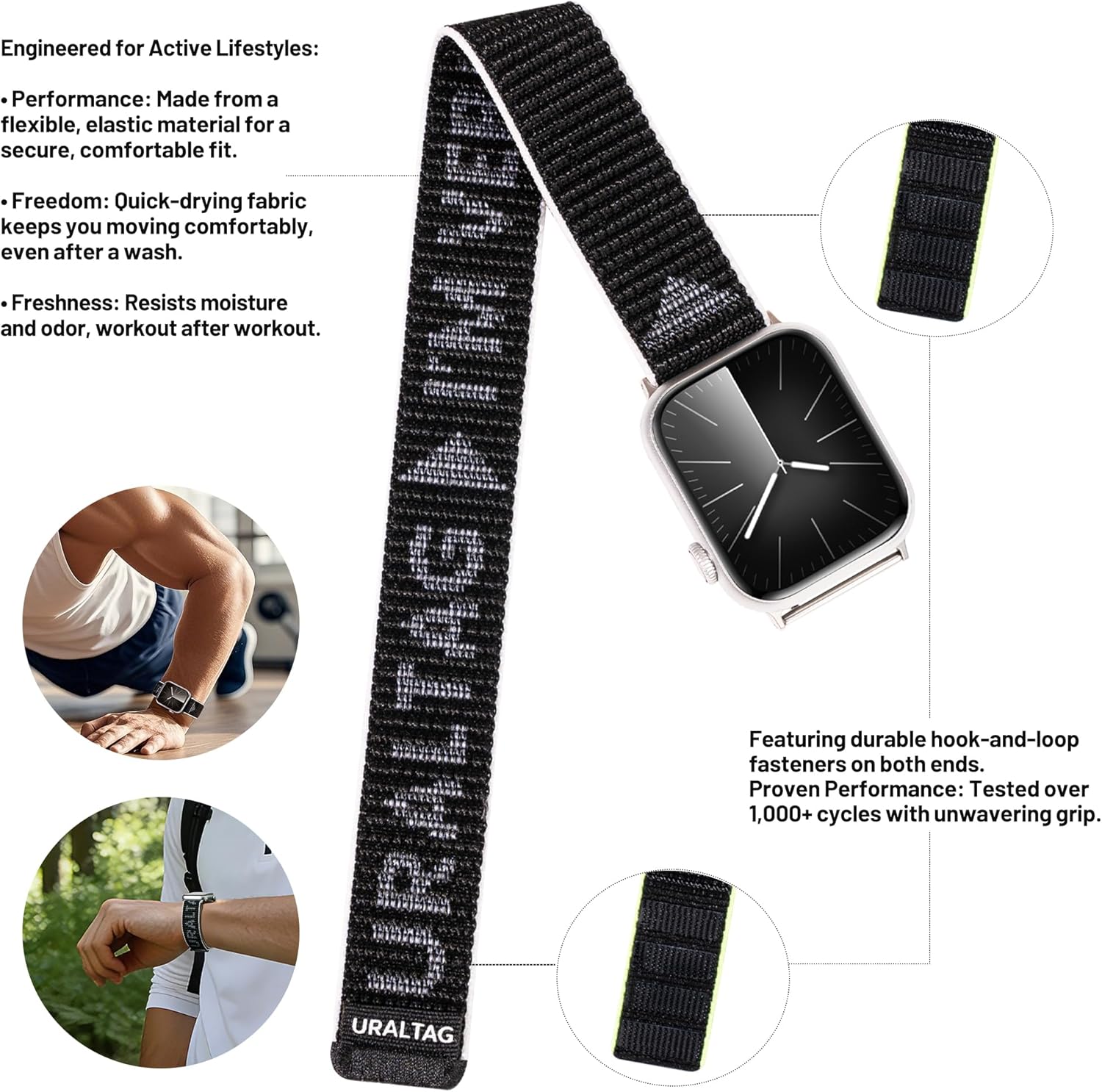 Nylon Hook&Loop Sport Watch Band Compatible with Apple Watch Bands 44mm 45mm 46mm 49mm 42mm 41mm 40mm 38mm for Men, Breathable iWatch Wrist Straps for Ultra 3 2, Se, Series 11 10 9 8 7 6 5 4 5 81DIe65dQyL. AC SL1500