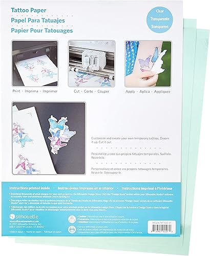 Miniatura 2 de Papel Silhouette para tatuajes temporales, Paquete de 1