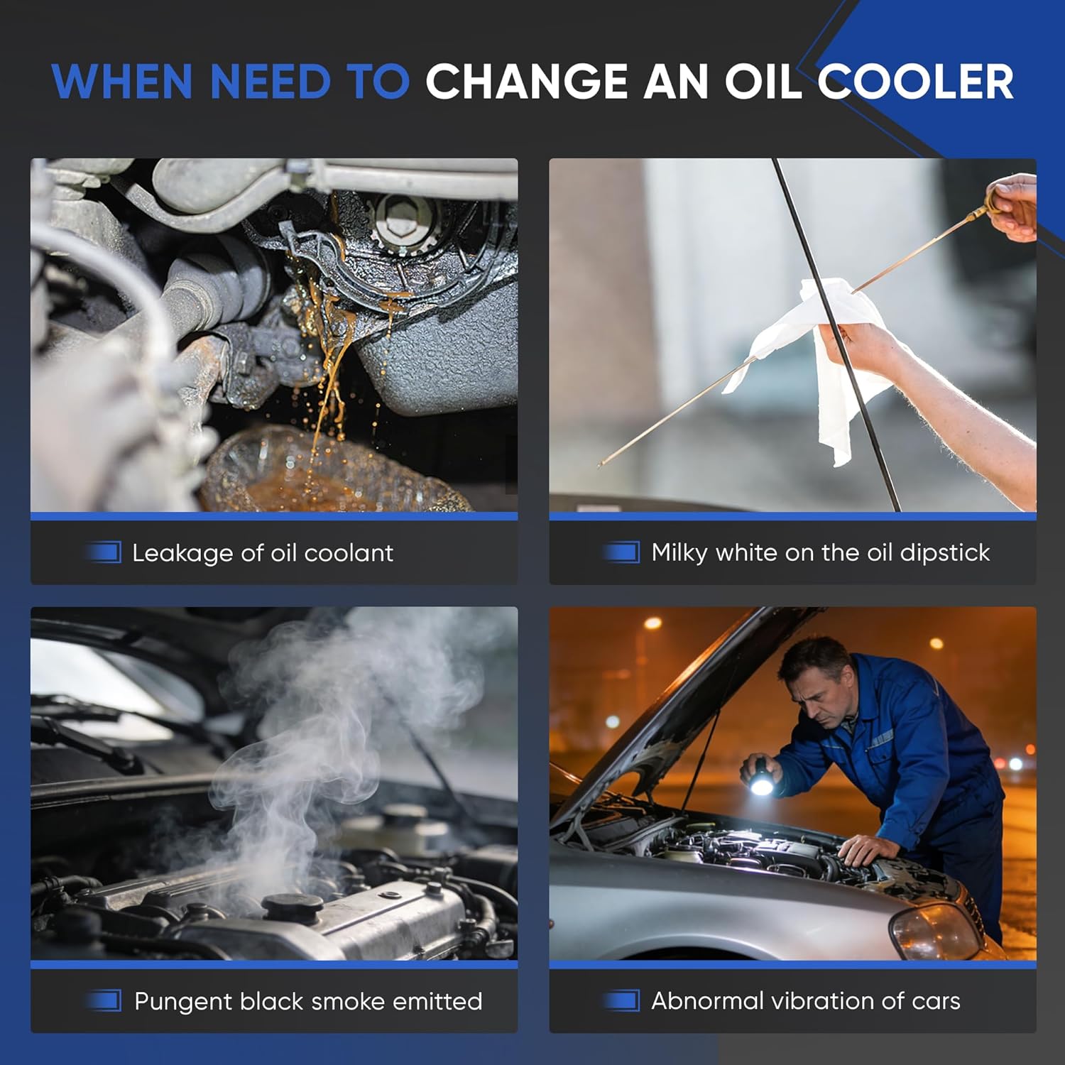 213059N00A Engine Oil Cooler Core Assembly 21305-9N00A Compatible with Nissan Pathfinder R53 2023-2025 Infiniti JX QX60 L50 2012-2015