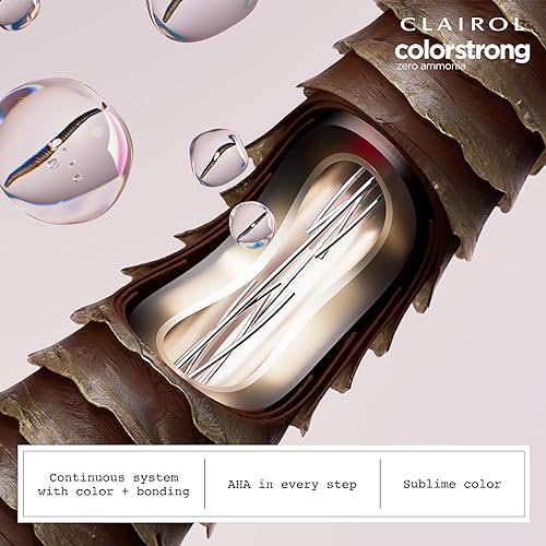 Miniatura 10 de Clairol - Tinte permanente para el cabello ColorStrong sin amoníaco, 6.1 castaño ceniza claro, color Machu Picchu, paquete de 1 unidad