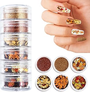 Pó de brilho para unhas,6 unidades de pó acrílico para unhas | Pó acrílico, decoração de unhas, glitter corporal, arte de unhas, pó de imersão de glitter para maquiagem, sombra de olhos, unhas, Pinnkl