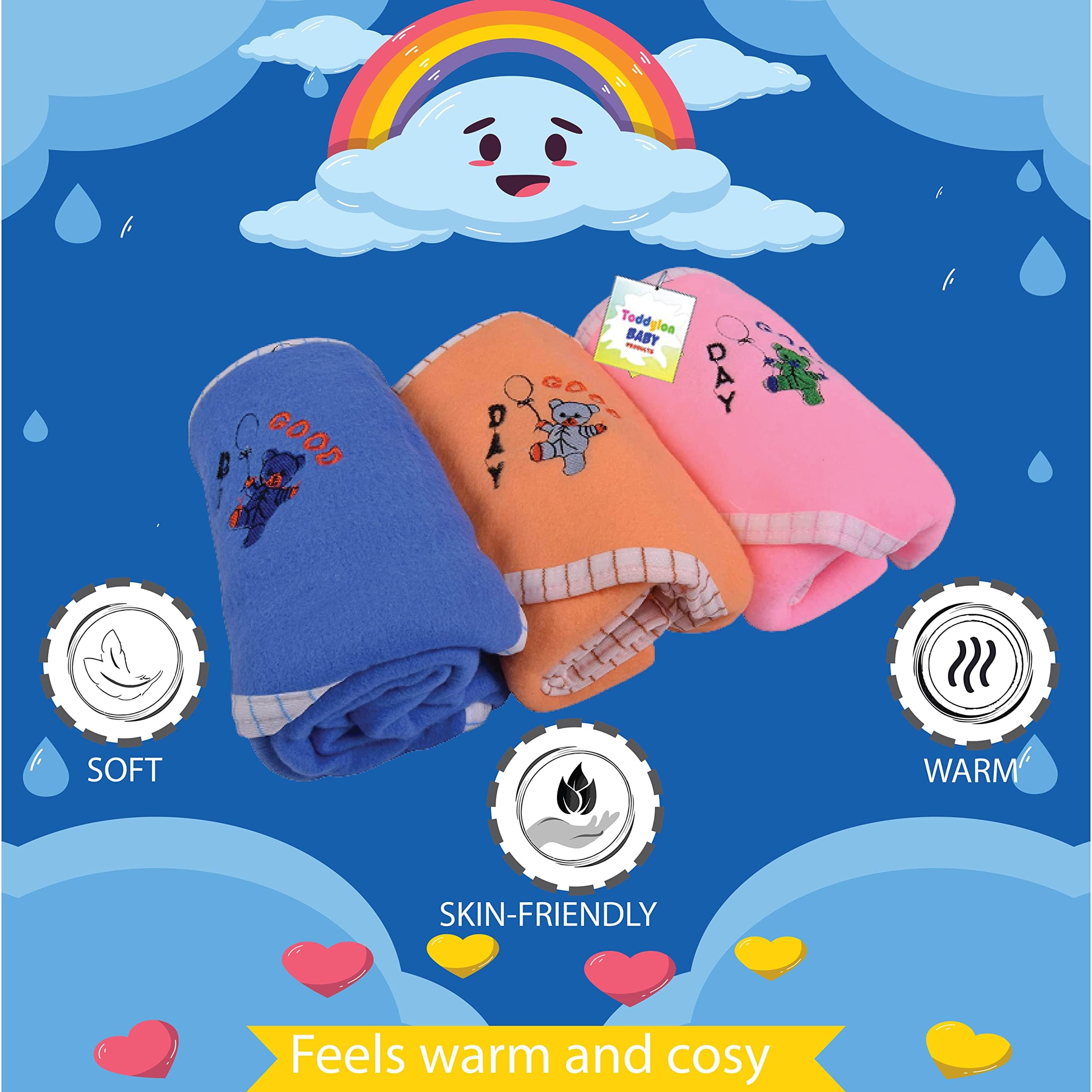 Toddylon New Born Baby Essentials Kit Combo Set | 55 in 1 Baby Combo Pack | New Born Baby Set 0–6 Months | Hospital Bag Kit | Baby Clothes, Bedding & Accessories | Newborn Gift Set 3
