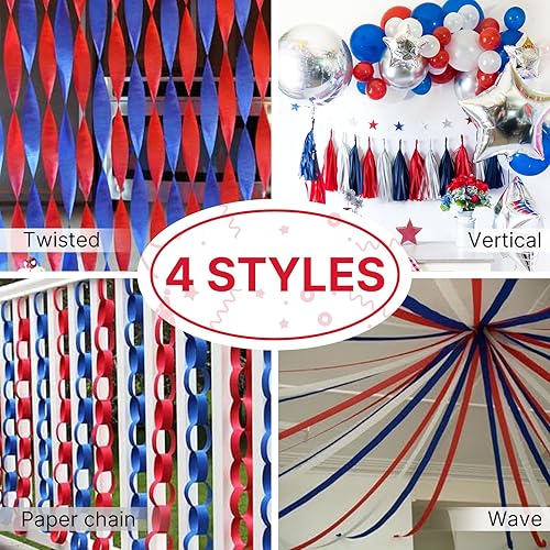 Vista 24 de PartyWoo Serpentinas de papel crepé marrón, 10 unidades de 820 pies, paquete de serpentinas de papel crepé bohemio neutro metálico dorado arena