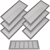 Vista 21 de Cubiertas de ventilación de piso rectangulares, cubierta de rejilla de ventilación de aire, cubierta magnética de malla de ventilación de PVC