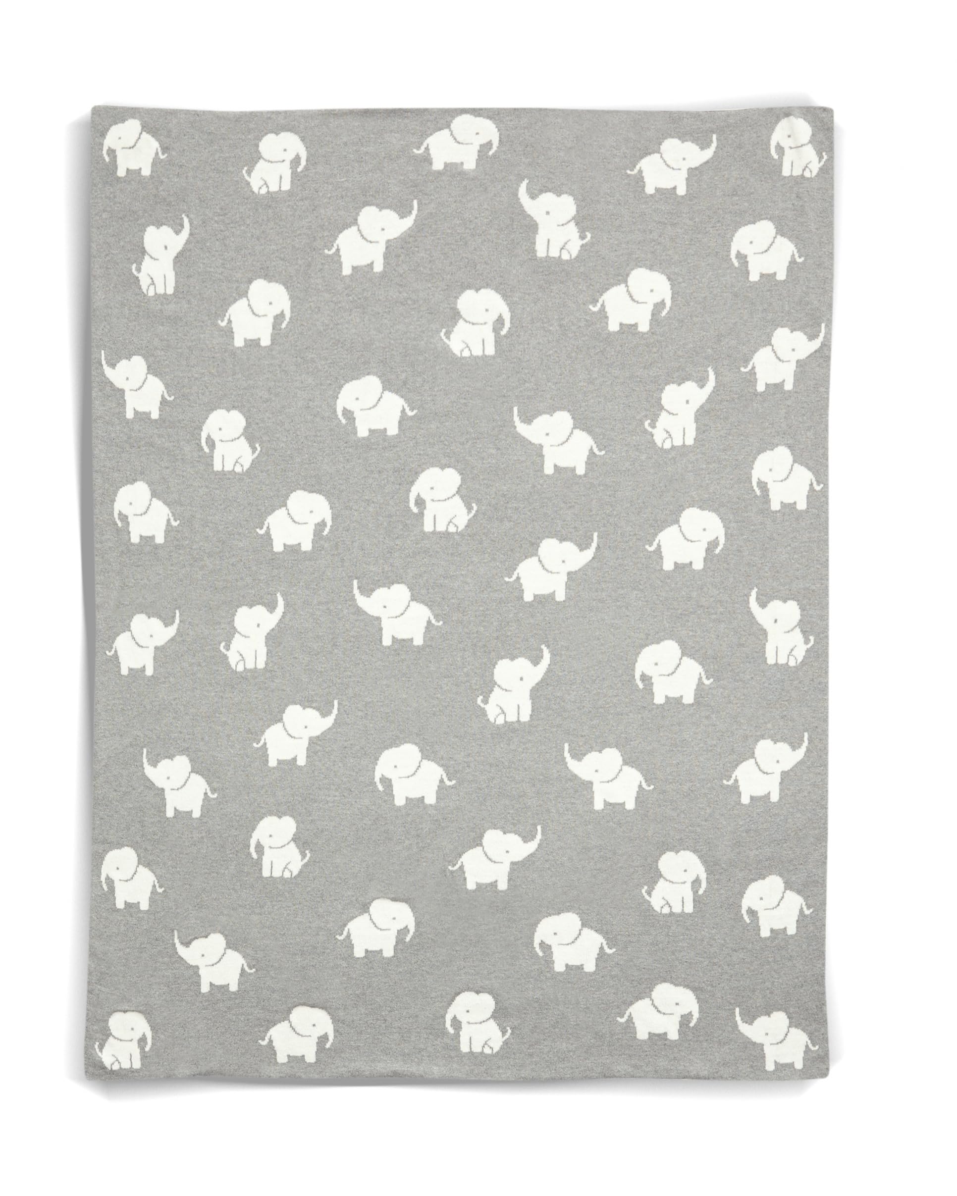 Mamas & Papas Welcome to The World Knitted Blanket, Elephant
