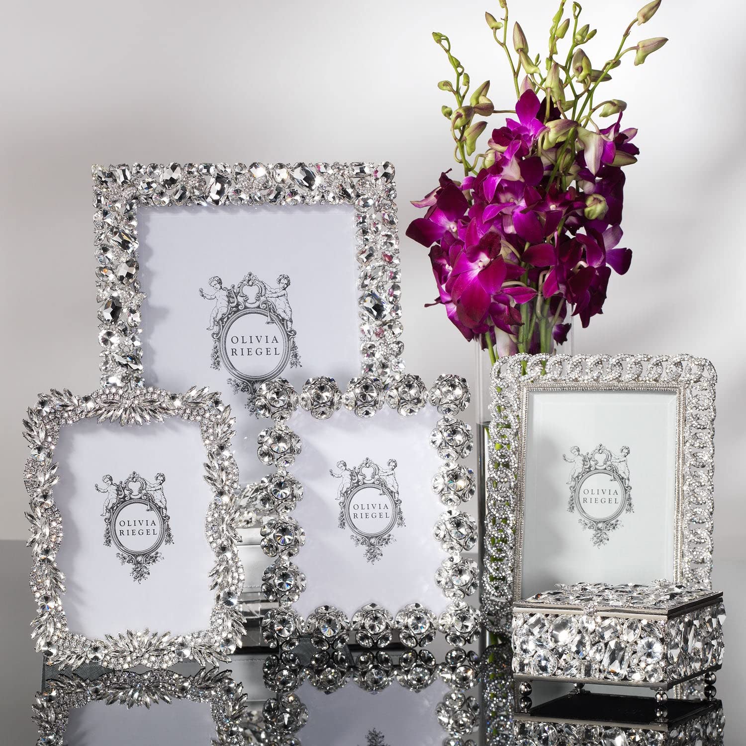 Amazon.co.jp: Olivia Riegel Roxy オーストリアンクリスタル 8x10