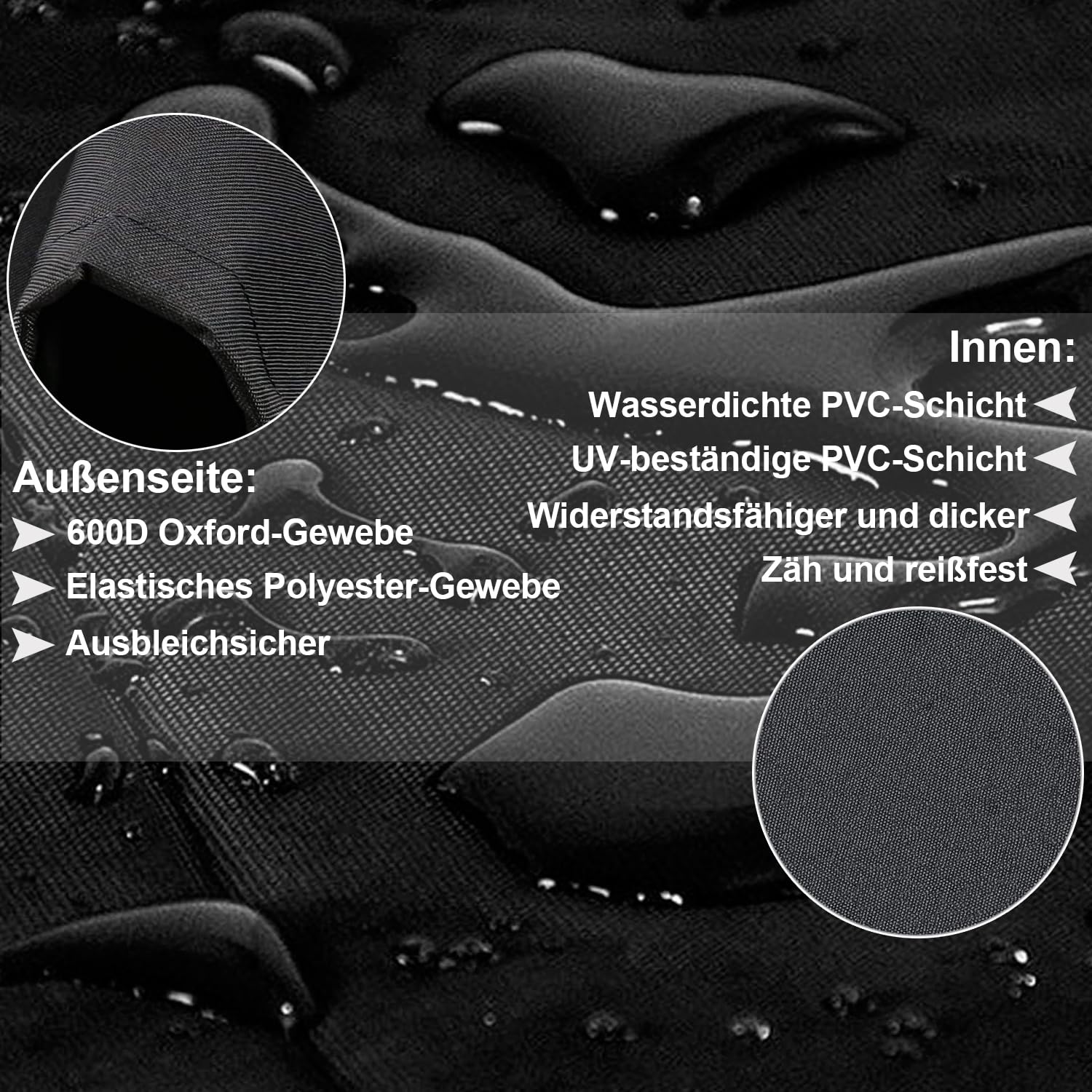 Grillabdeckung für Weber Spirit and Spirit II 200 Series, 7138 Grill Abdeckung for Weber Spirit II E210, S210, E210 Gasgrill, 141CM 600D Oxford BBQ Abdeckhaube, Heavy Duty & Wasserdicht, Reißfeste, UV