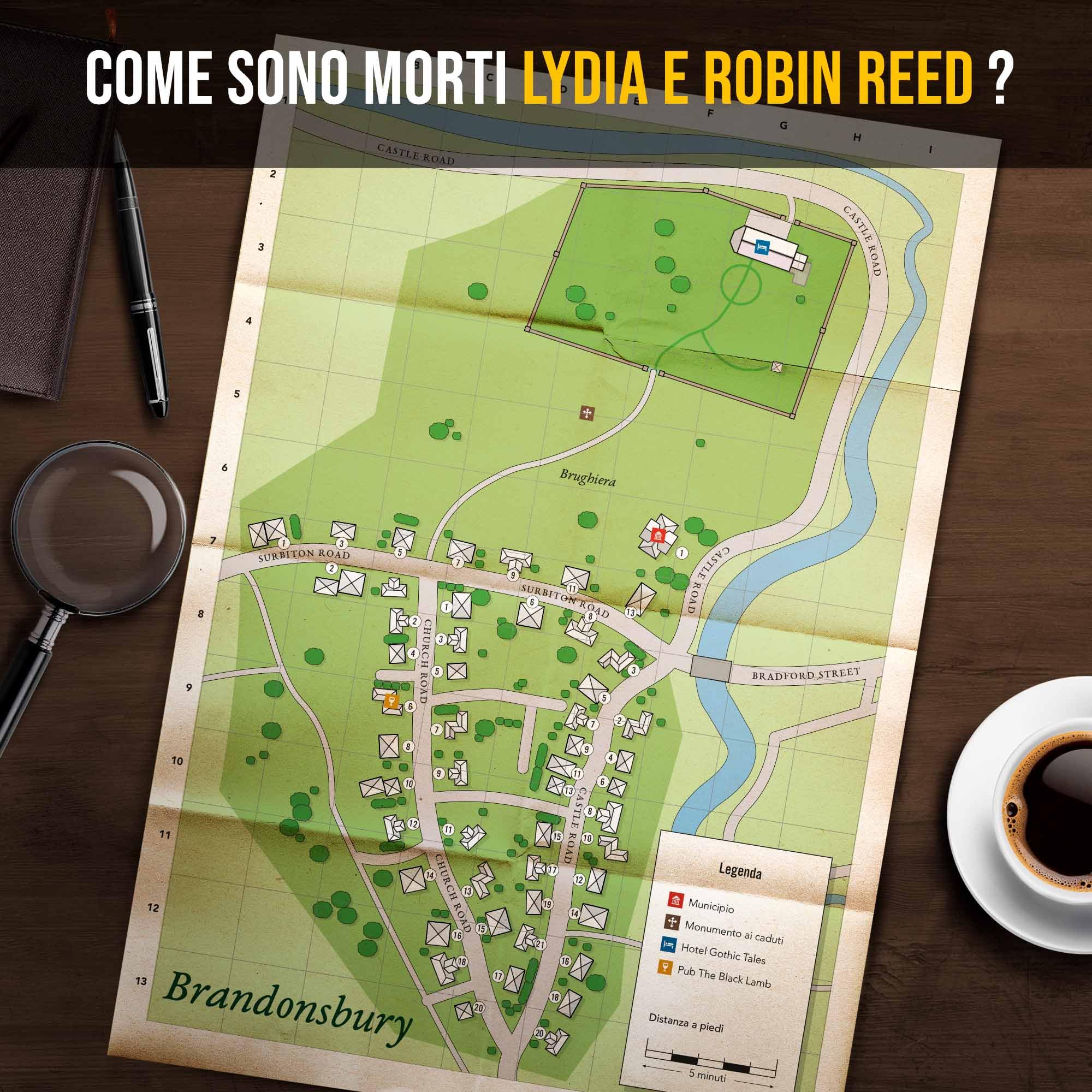 Platonia Games PROFILER - Fantasmi Di Brandonsbury - Scoprite gli oscuri segreti di un hotel maledetto - Gioco di società Escape Game - Gioco d'indagine collaborativa coinvolgente, 1-6 giocatori