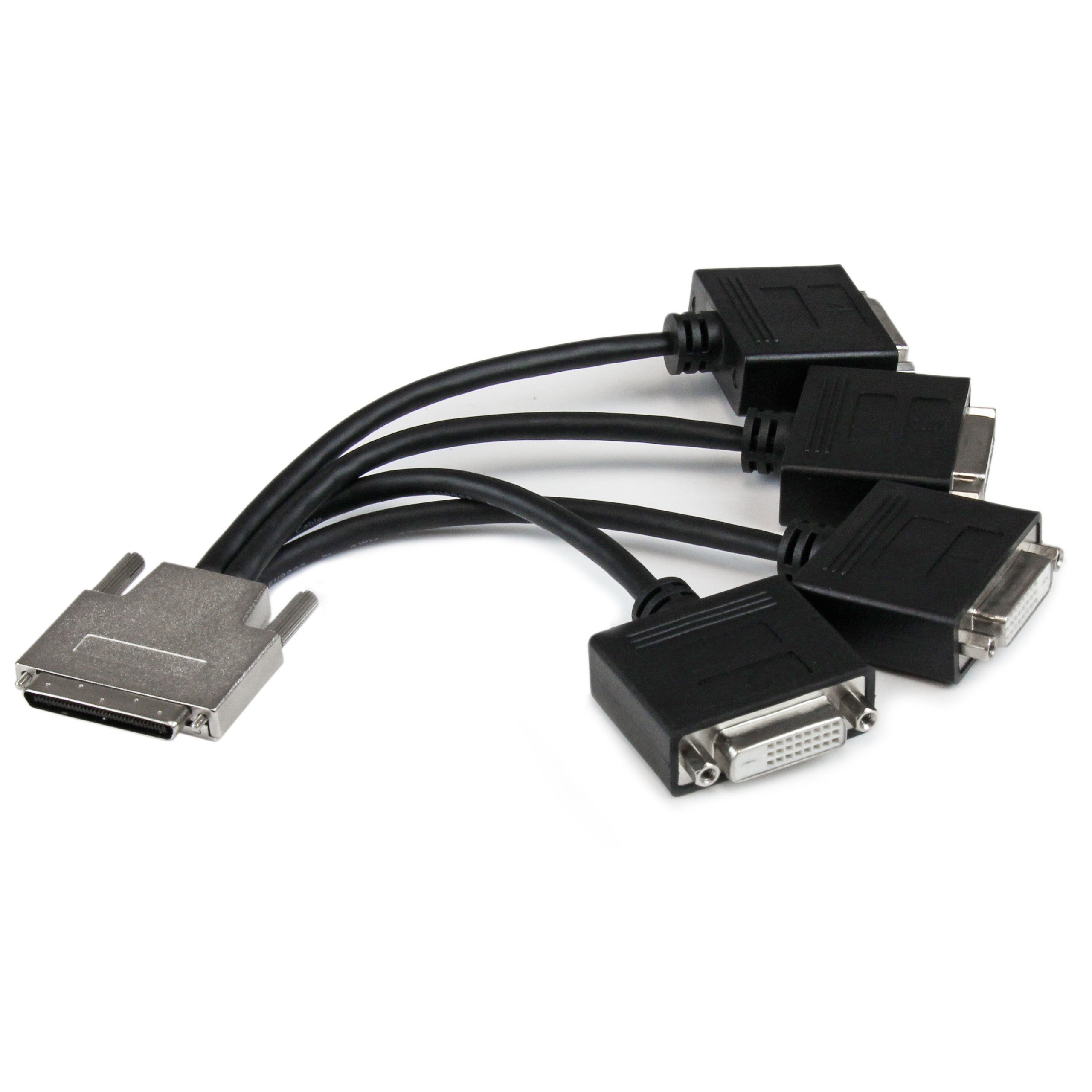 StarTech.com VHDCI to Quad DVI-D Splitter Breakout Cable - VHDCI (M) to 4 port DVI-D (F) Cable for NVIDIA & VisionTek Graphics Cards (VHDCI24DVI)