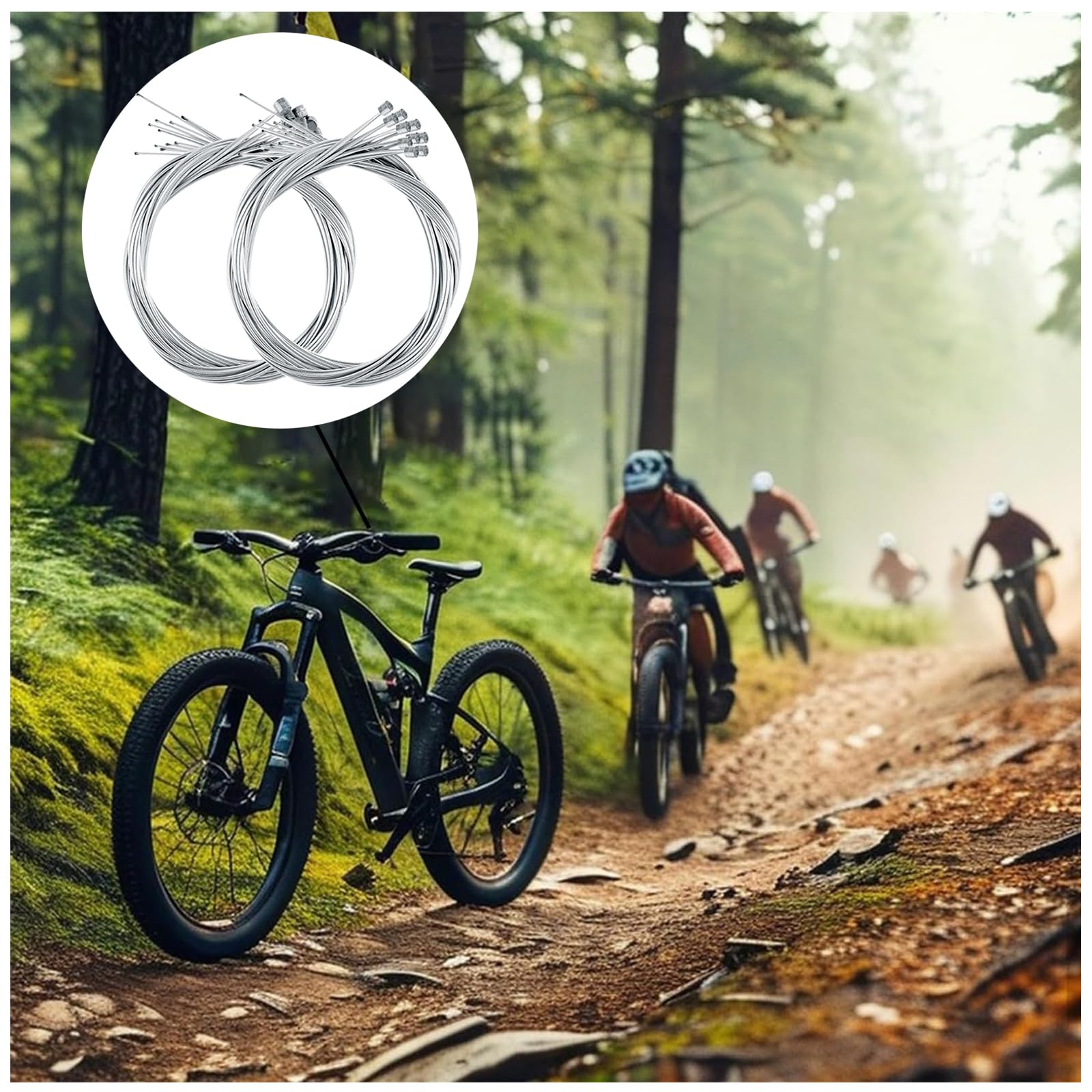 20 Pezzi Cavi Freno Bici Cavi Cambio, 10 Pz 1,75 M Cavo Freno Bicicletta, 10 Pz 2 M Cavo Del Cambio, Cavo Freno Anteriore E Posteriore Bicicletta, Per Mountain Bike, City Bike