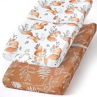 Vista 80 de BROLEX - Juego de sábanas elásticas ajustables para moisés, paquete de 2 sábanas para moisés/colchón, unisex, para niños y niñas, ultra suave, búho