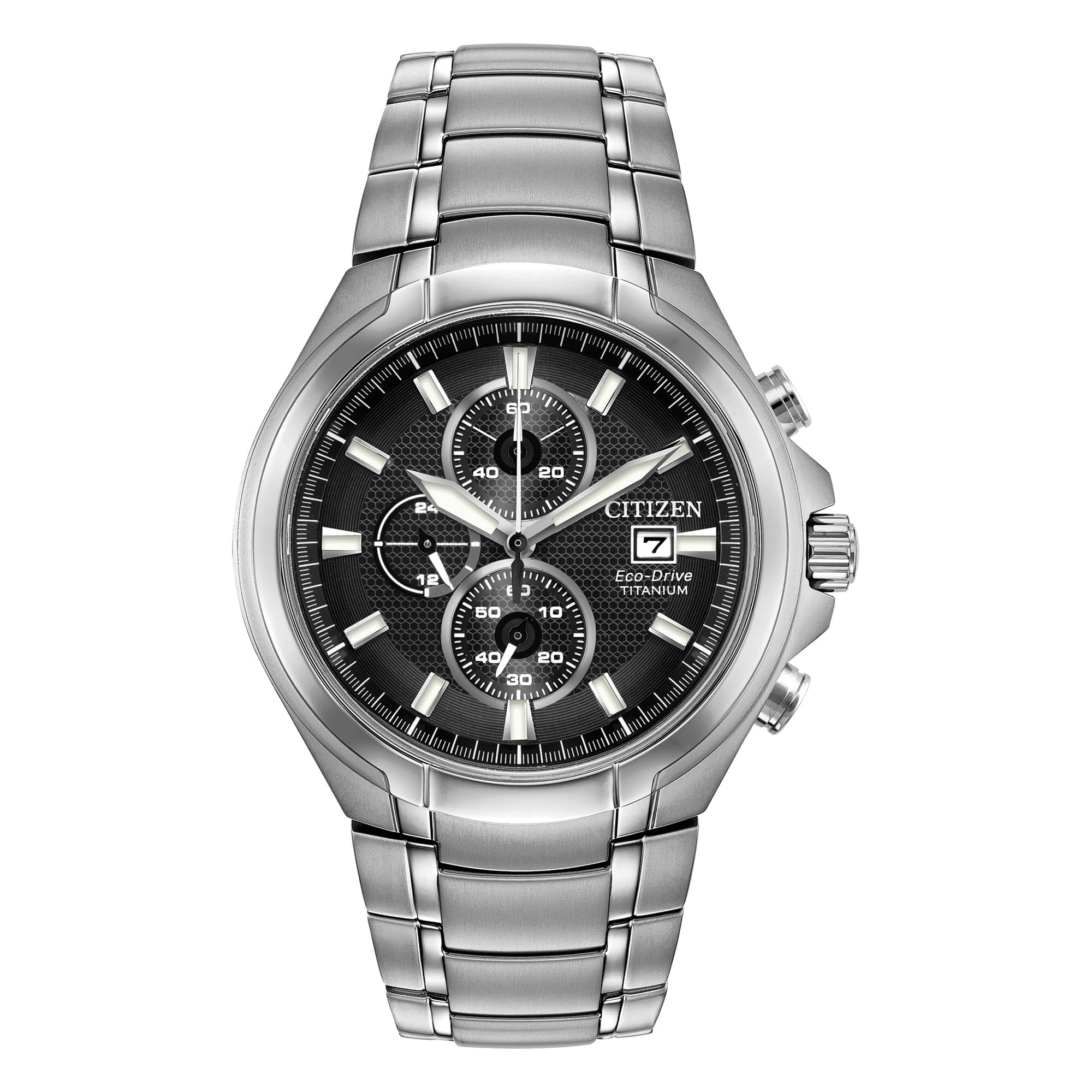 Men's Chronograph Eco-Drive Watch with a Titanium Band
