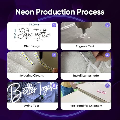 Miniatura 7 de Letrero de neón de negocios personalizado, letrero de neón LED personalizado para negocios, letrero con nombre iluminado profesional para estudio,