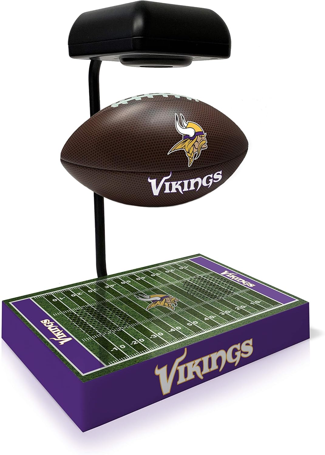 Pegasus Sports NFL Rotating Levitating Hover Football with Bluetooth Speaker, LED Lighting and USB Charge Port
