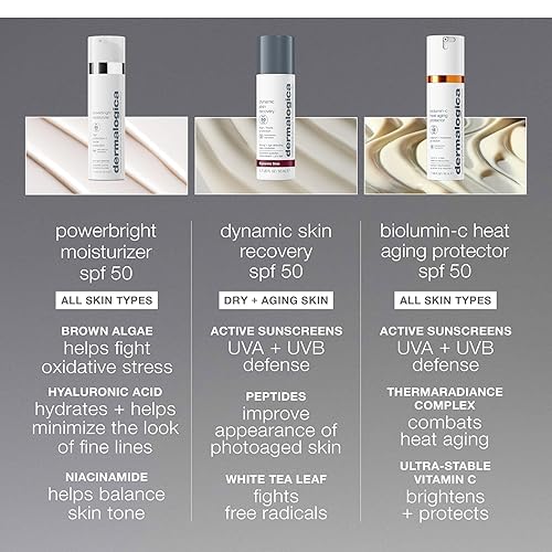 Miniatura 8 de Dermalogica Powerbright Moisturizer SPF 50 Protector solar facial que protege la piel contra manchas oscuras con niacinamida y ácido hialurónico,