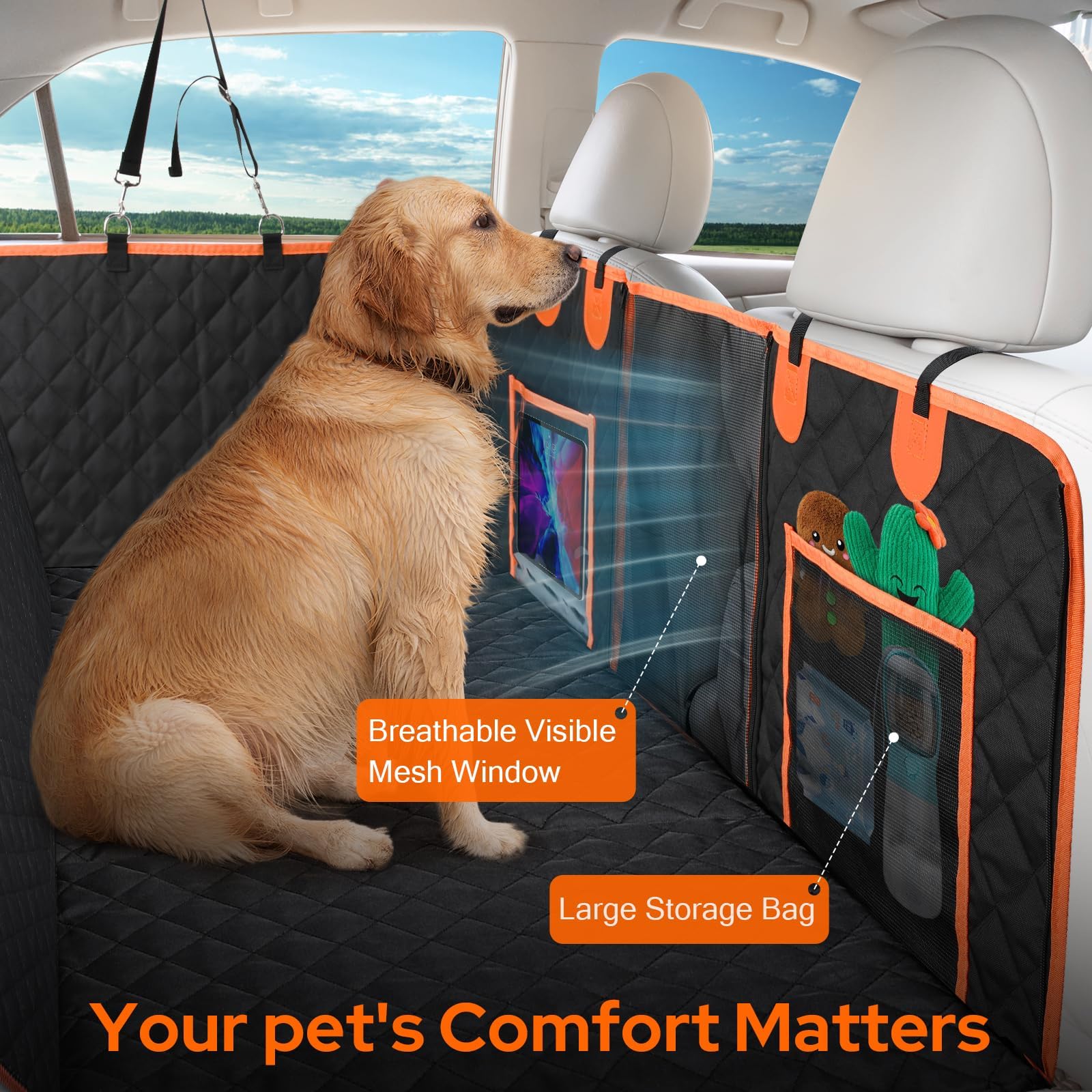 Autositz-Schutzdecke Für Hunde - Wasserdichte Hängematte Für Ford Ranger