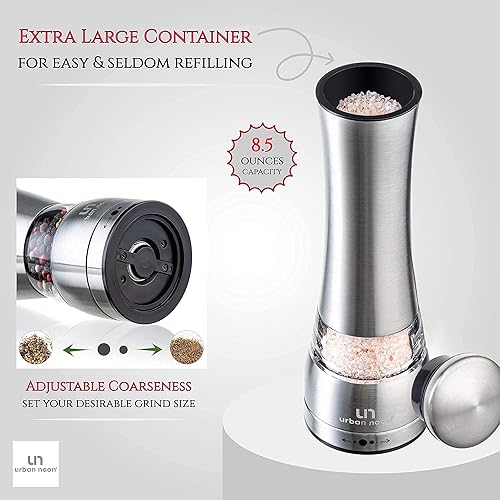 Miniatura 6 de Paquete de molinillo manual de sal y pimienta UN4 y juego de salero y pimentero