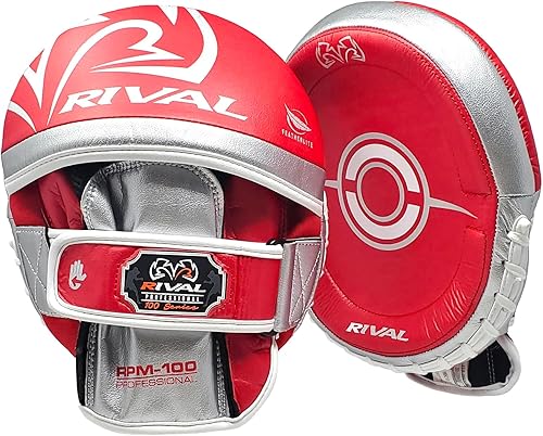 RIVAL Boxing RPM100 - Guantes profesionales de perforación, diseño ergonómico precurvado, correa de muñeca de gancho y bucle en ángulo y forro