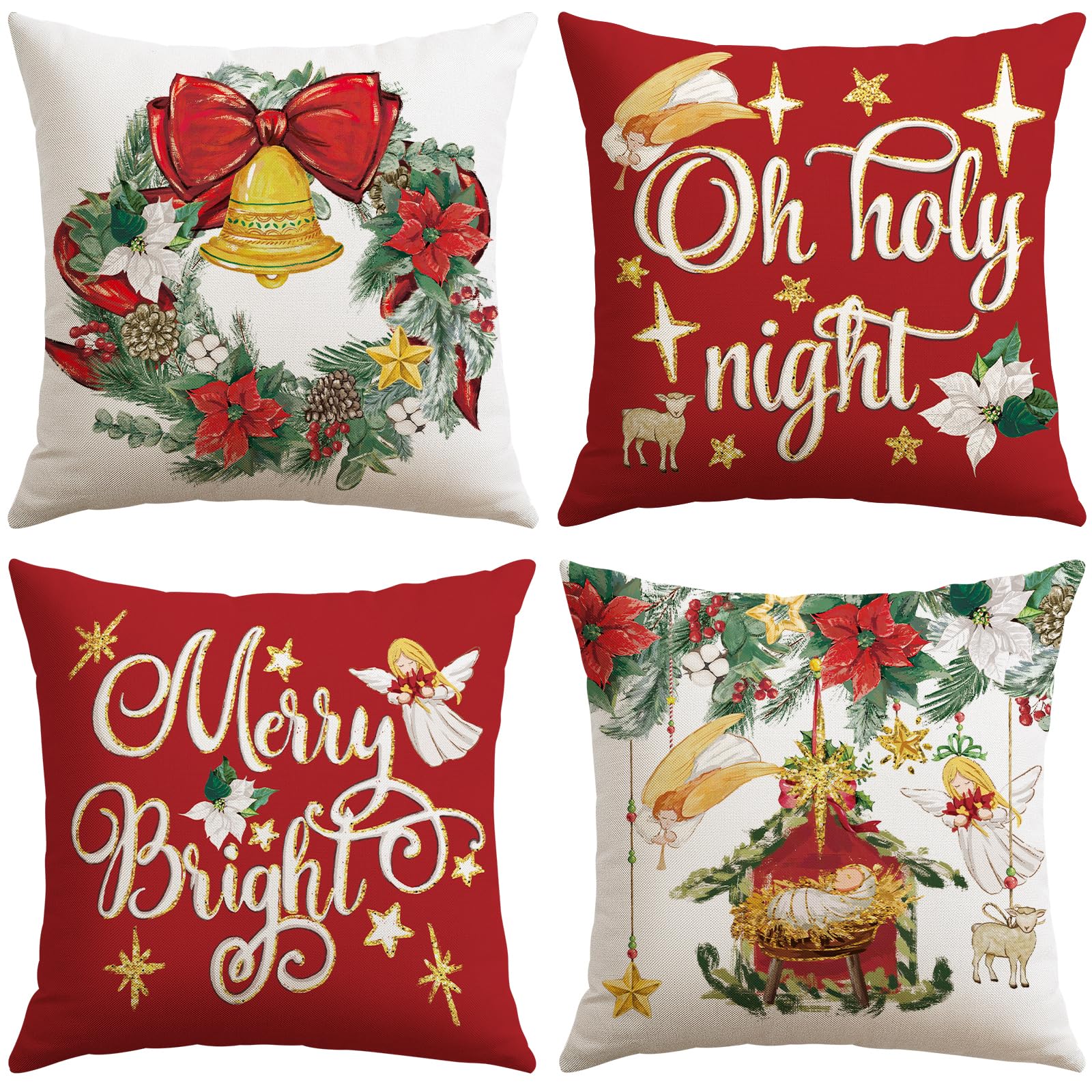 Coussin de Noël Jésus couronne sacrée pour célébrer la nativité en famille