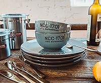 Vista 4 de Star Trek: The Original Series NCC-1701 Series 8-Piece Ceramic Dinnerware Set Includes Salad Plates, Bowls