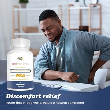 Pure Nootropics - Palmitoylethanolamide (Micronized Pea) 400 mg Capsules | 90 Veg Caps Value Pack | Supports Relief from Occasional Discomfort | Supports Immune System